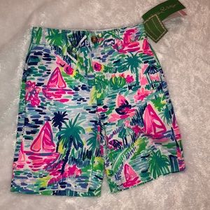 NWT Lilly Pulitzer Boys Beaumont Short in Salt in the Air, Size 2